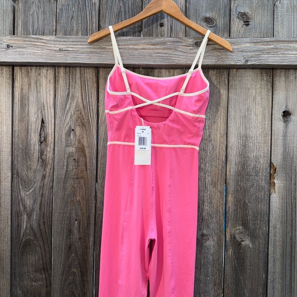 L*Space Pink Ace Jumpsuit Womens Size Medium - Picture 7 of 8